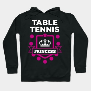 Table Tennis Princess (white) Hoodie